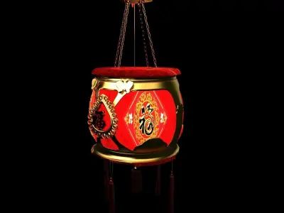 Chinese  Red Lantern   3D model