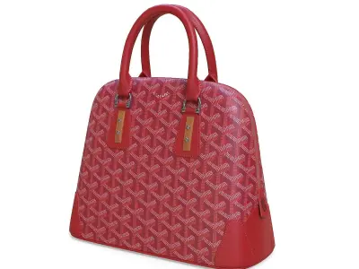 Goyard Vendome Bag Red Low-poly 3D model