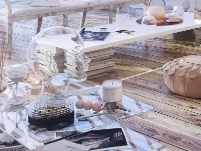 Deco Head Low-poly 3D model