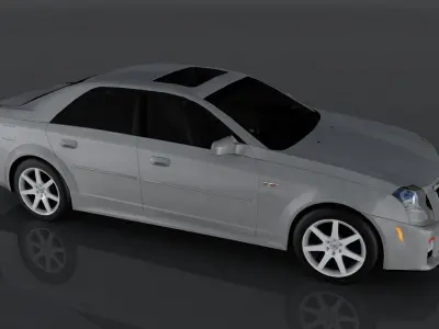 Cadillac cts-v Low-poly 3D model