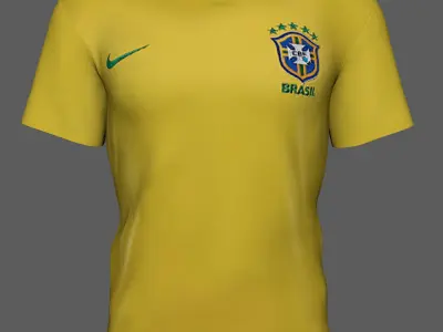 T-Shirt FC Brasil Free 3D model