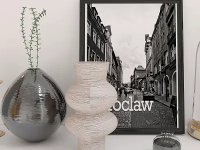 Shelf Decor Set 3D model