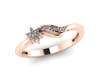 Jewelry Diamond Ring 3D Print Model 3D print model 26