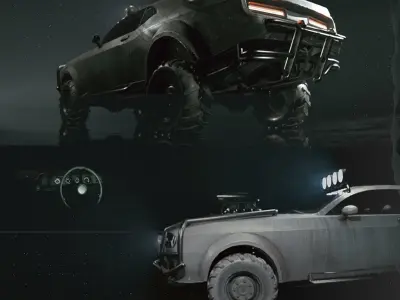 Challenger Offroad PBR Low-poly 3D model