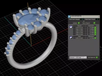 ring woman  3D print model 98