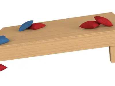 Corn Hole Game 3D model