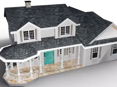 Natalia house Low-poly 3D model