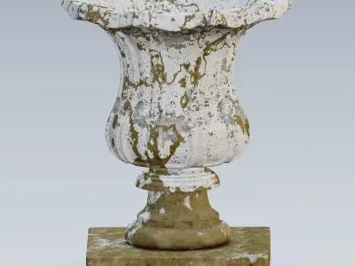Garden urn planter13 3D model