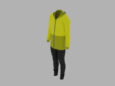 Sport Suit Low-poly 3D model 23
