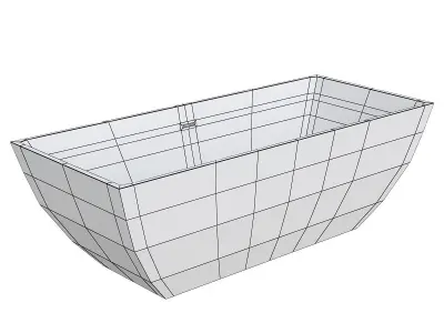 VA6821-S freestanding bath tub 3D model