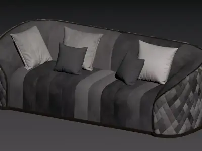 Luxury Light Sofa 3D model
