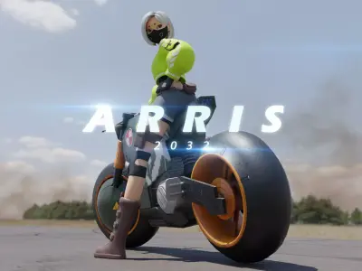 Cyber Girl - Arris 3D Model 3D model