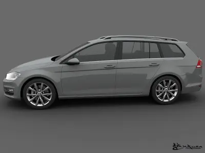 Volkswagen Golf Variant 2014 3D model