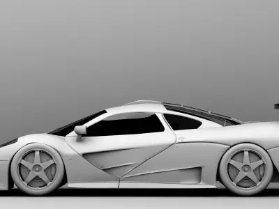 McLaren F1 GTR 3D model