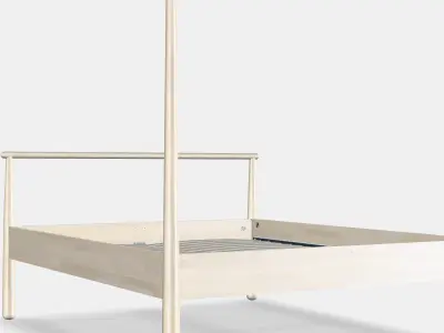 GJORA Bed frame 9 Low-poly 3D model