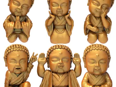 Budda Sculpture 3D STL Model 0 3D model