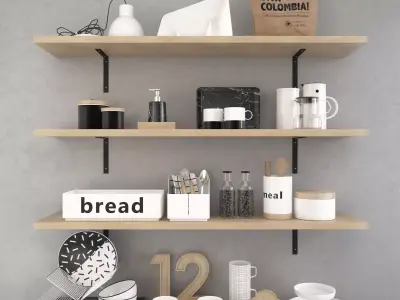 Decorative Kitchen Set 3D model