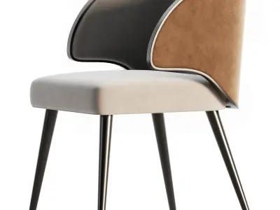 Dining chair set 16 3D model