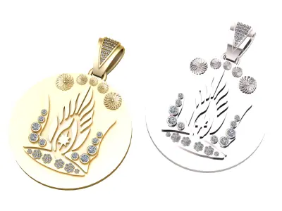 modern fashion jewelry PENDANT 3D print model