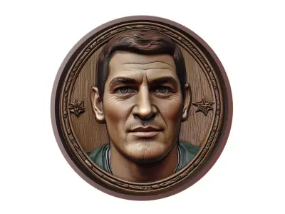Iker Casillas Footballer Medallion 3D print model