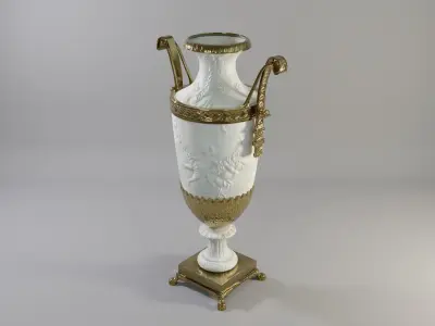 French Jar A Low-poly 3D model