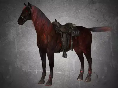 Horse - War 3D model