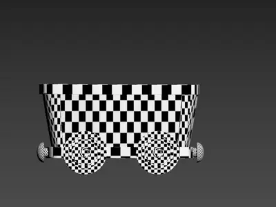 mining wagons 3d models Low-poly 3D model