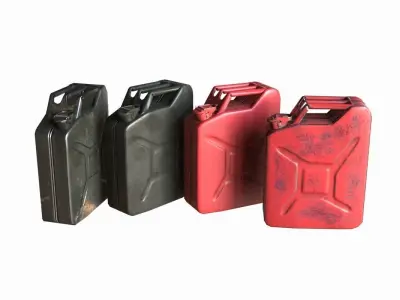 Military Jerrycan game ready Low-poly 3D model