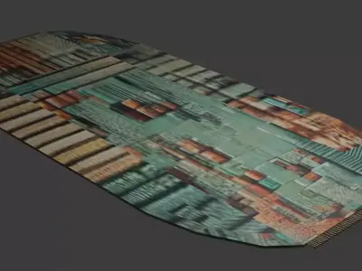 VHS Carpet Free 3D model