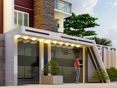 G plus 2 Residence  3D print model