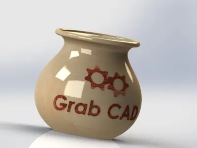 CAD Pot Free 3D model