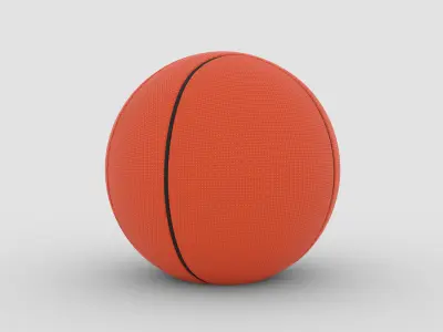 High Quality Basketball 3D Asset  Low Poly  Game Ready Low-poly 3D model