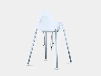 ANTILOP Highchair with safety belt Low-poly 3D model
