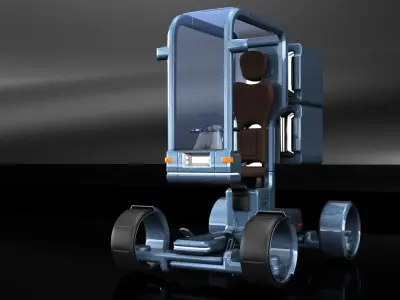 Sci-fi Scooter 3D model