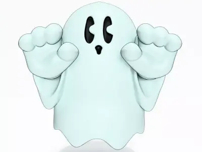 Lil Ghosty toy 3D print model