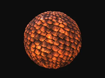 10 Seamless Scales PBR Materials - Set 3 - Texture