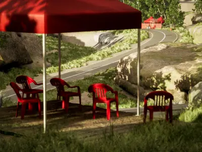 Countryside Race Game Pack Low-poly 3D model