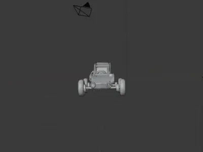 Buggy Car Low-poly 3D model