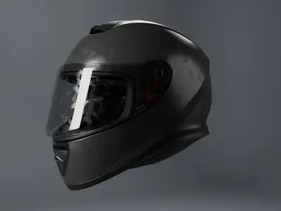 Motorbike Helmet Sports Style 3D model