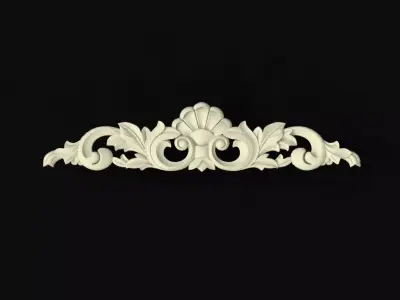 Central decor ornament for furniture 3D model 595