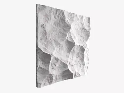 266-RockPanel rock wall art 3D model