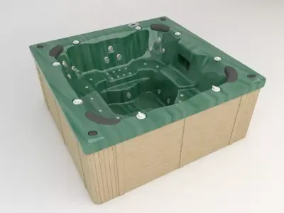 Whirlpool Jacuzzi Hot Tub 3 3D model