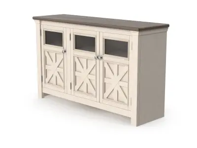 Tv Stand - 3 doors Low-poly 3D model