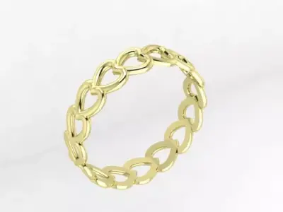 Heart ring 3D print model get