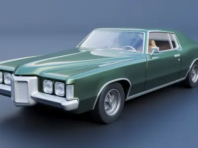 Pontiac Grand Prix 1969  3D print model