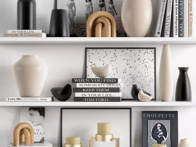 West Elm decoration 1 3D model