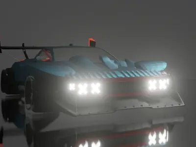 Drift car 3D print model