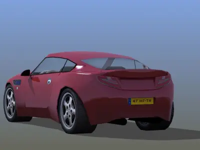 Roadster Sports Car 3D model