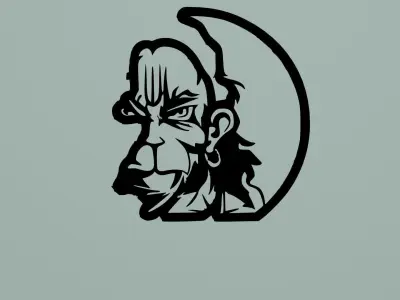 Hanuman Logo 3D print model