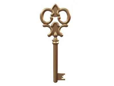 Golden Key 3D model